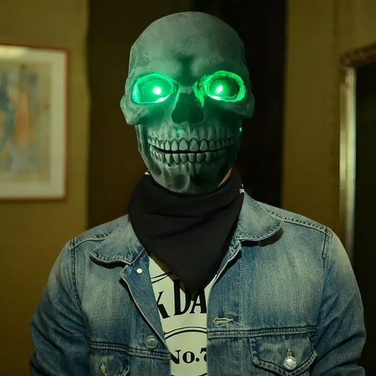 Máscara de Látex Calavera con Boca Móvil para Halloween - Disfraz de Asesino Aterrador - Image 13