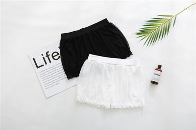 Leggings Escolares Blancos con Shorts Integrados Anti-transparencia - Image 7