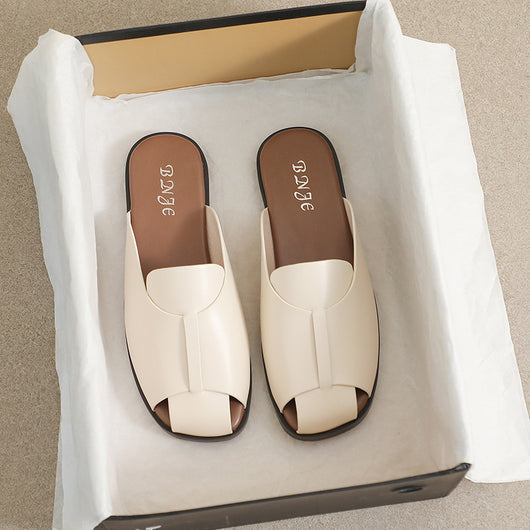 Pantuflas Estilo Retro para Mujer con Diseño Abierto - Image 12