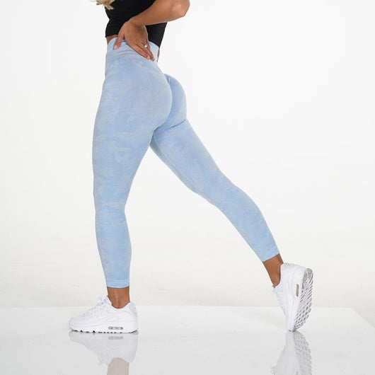 Pantalones Deportivos Ajustados sin Costuras con Efecto Levantador de Glúteos - Image 4