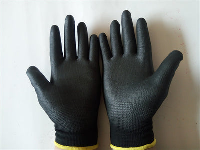 Guantes Negros Recubiertos de Nylon con Palma PU - Image 11