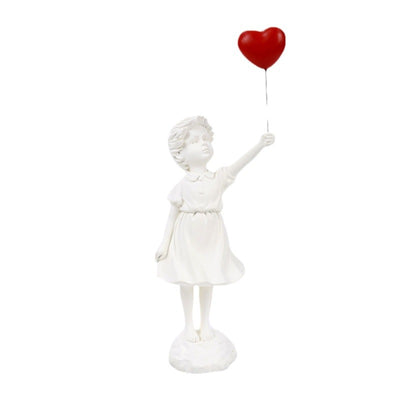 Escultura Decorativa Niña con Globo - Resina para Sala de Estar - Image 6