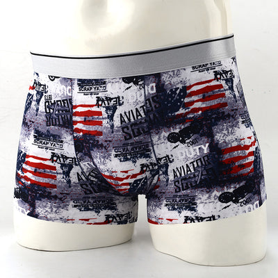 Boxers Hombre Estampado Floral Seda de Hielo Cintura Media Transpirables - Image 51
