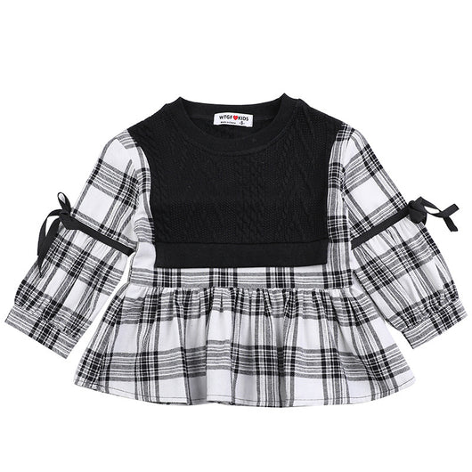 Blusa Cuadriculada de Manga Larga - Image 3