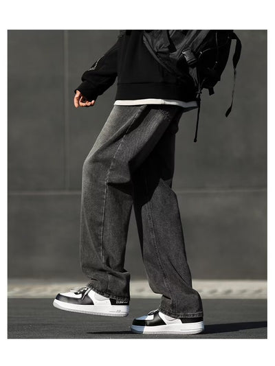 Jeans Negros Ahumados Primavera para Hombre - Corte Clásico Americano - Image 6