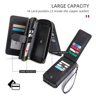 Funda de Cuero para Teléfono con Compartimentos para Tarjetas - Image 19