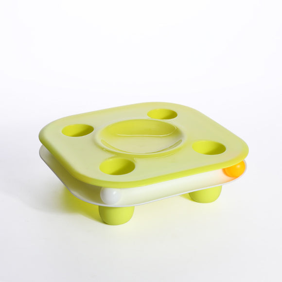 Comedero Interactivo para Gatos con Juguete de Pista Integrado
