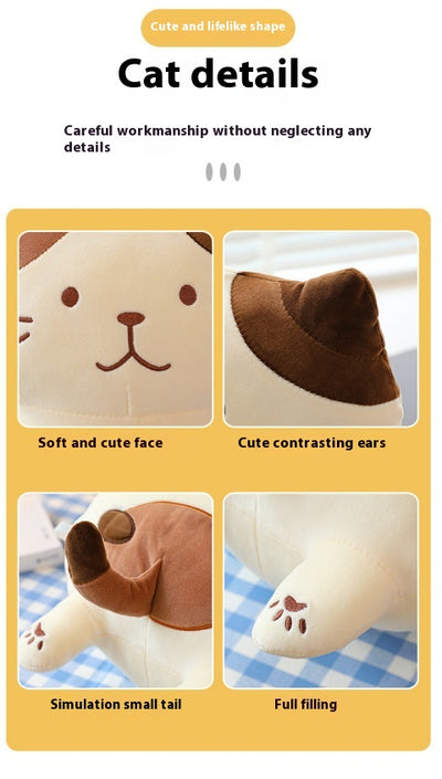 Peluche Gato de Queso Gigante - Almohada Suave para Dormir - Image 30
