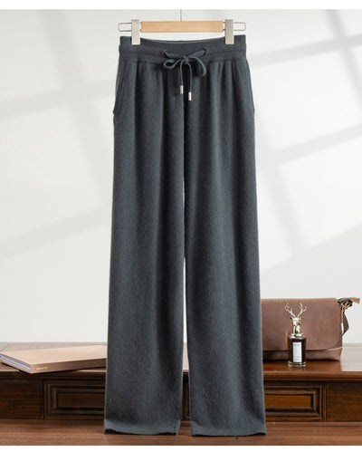 Pantalón de Vestir Elástico Cintura Alta Holgado Pierna Recta - Image 22
