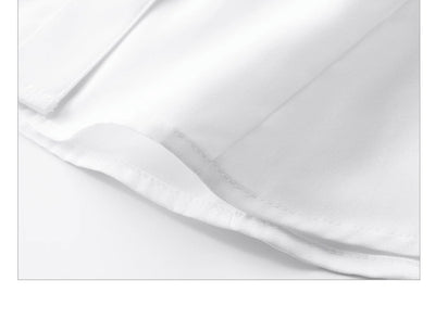 Blusa Blanca Manga Corta Cuello V para Trabajo - Image 14