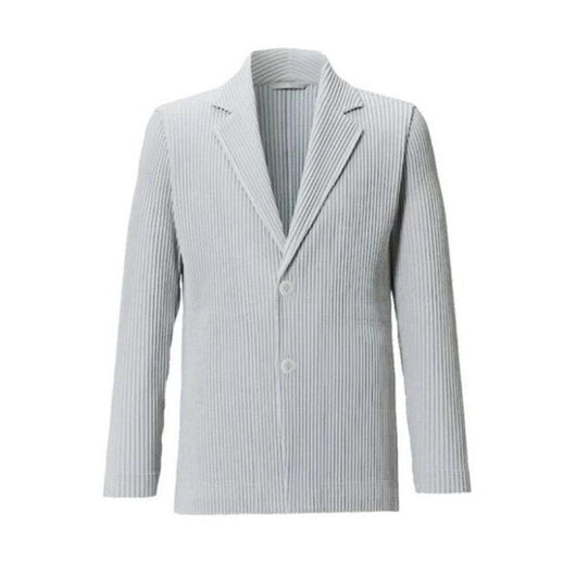 Blazer Plisado de Manga Larga para Hombre Sanzhai - Image 6