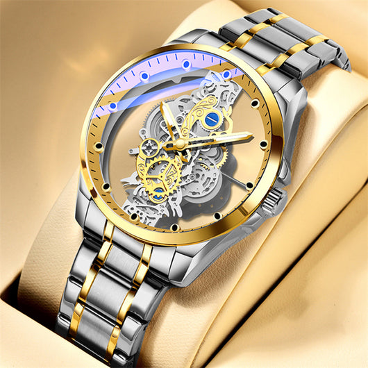 Reloj Automático Esqueleto Dorado de Lujo para Hombre - Image 31