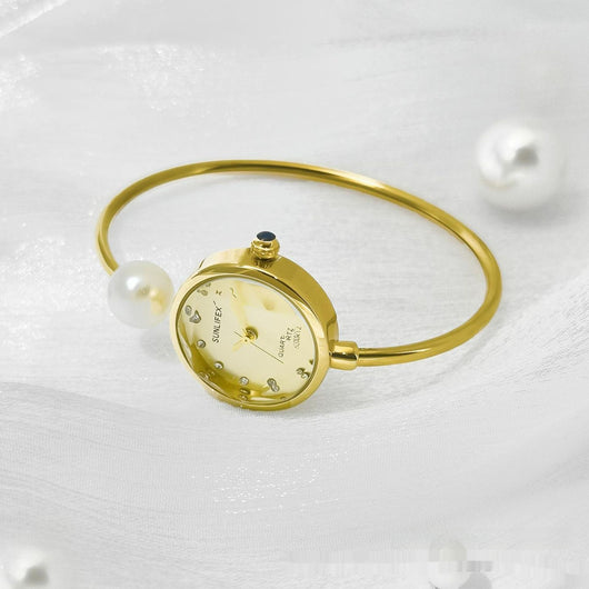 Reloj Pulsera de Perlas para Mujer - Diseño Elegante y Minimalista - Image 3