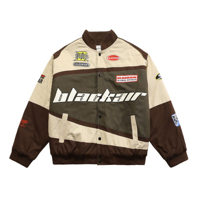 Chaqueta Motociclista Estilo Universitario Hombre - Diseño Minimalista Moderno - Image 9
