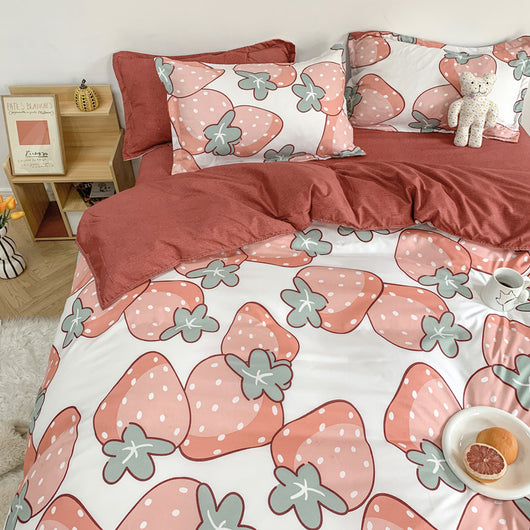 Juego de 4 Sábanas Infantiles con Diseños Adorables de Dibujos Animados