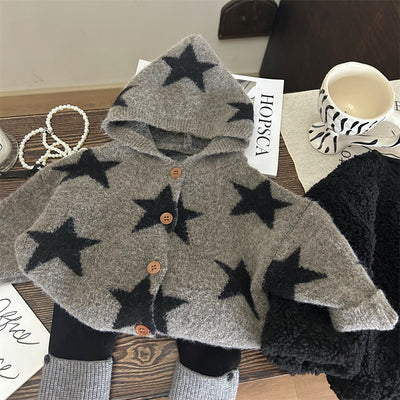 Leggings Acolchados de Terciopelo con Calcetines Estrellas para Niños - Image 17