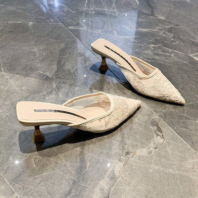 Sandalias y Pantuflas Tipo Baotou de Punta Cerrada para Mujer - Image 7
