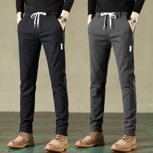Pantalones Deportivos Rectos Elásticos para Hombre - Image 4