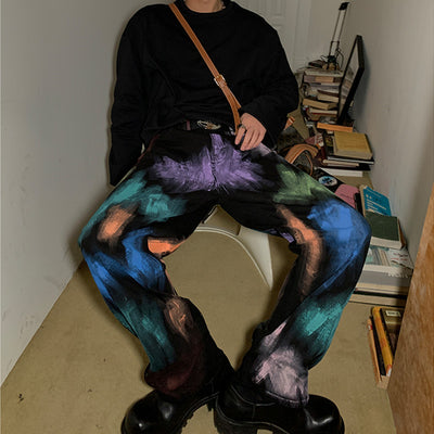 Jeans Holgados Artesanales con Pintura Personalizada