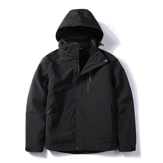 Chaqueta Impermeable de Dos Piezas para Hombre - Abrigo Cálido y Resistente - Image 7