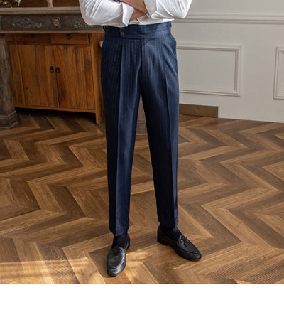 Pantalón Casual de Cintura Alta para Hombre, Recto y sin Planchado - Image 10