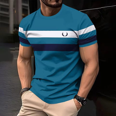 Camiseta Manga Corta Hombre Transpirable Cuello Redondo Ajuste Relajado - Image 8