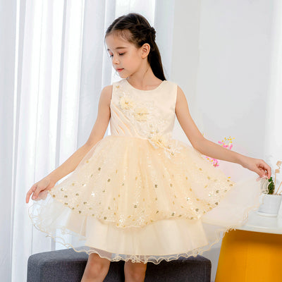Falda Tutú de Malla con Encaje Perlas para Niñas - Image 10