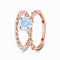 Rose Dorado Round Set Two-tier Ring Pequeño Design Sense Rose Dorado 6