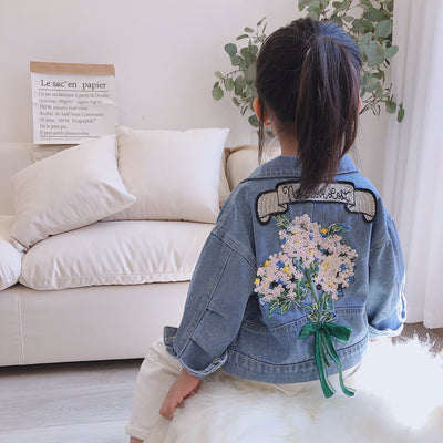 Chaqueta de Mezclilla para Niñas Estilo Clásico Primavera-Otoño - Image 13