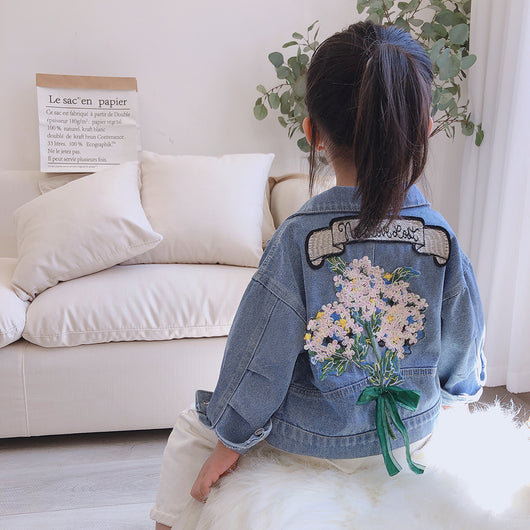Chaqueta de Mezclilla para Niñas Estilo Clásico Primavera-Otoño - Image 13