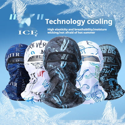 Máscara de Protección Solar Ice Silk para Hombre - Cobertura Facial Completa