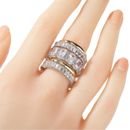 Juego de 5 Anillos para Hombre con Diamantes Incrustados - Image 4