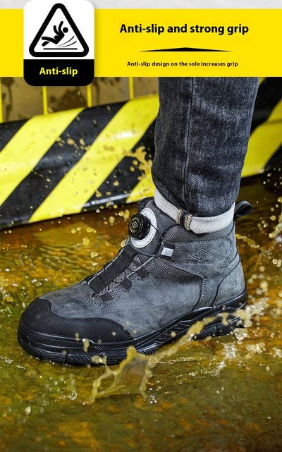 Botas de Seguridad Altas para Hombre - Protección Antiaplastamiento y Antipunción Todo Año - Image 15