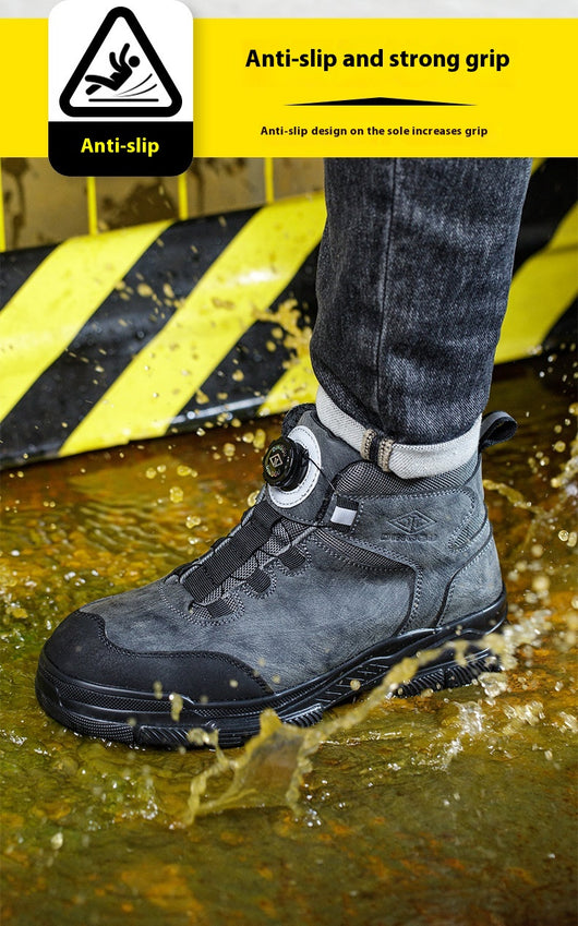 Botas de Seguridad Altas para Hombre - Protección Antiaplastamiento y Antipunción Todo Año - Image 15