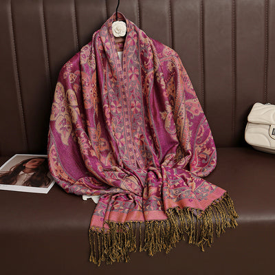 Chal Jacquard para Mujer - Ligero y Versátil para Primavera y Verano - Image 9