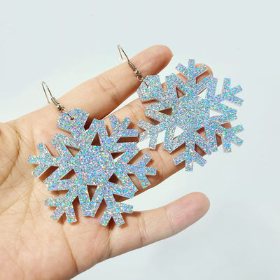 Aretes Colgantes Edelweiss en Plata para Navidad - Image 5