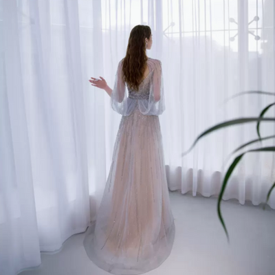 Vestido Elegante Slim de Lujo para Anfitriona - Image 4