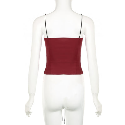 Camiseta Ajustada Bicolor con Encaje y Control de Cintura - Image 21