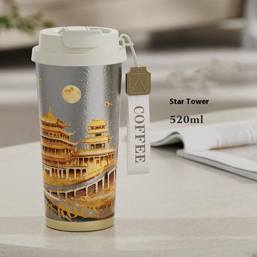 Taza de Café de Titanio Puro con Decoración para Auto - Image 12