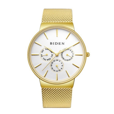 Reloj Hombre Calendario Malla Ultra Delgada - Image 11