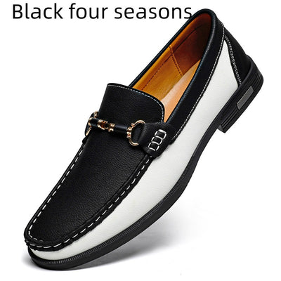 Mocasines de Cuero Genuino para Hombre Talla Grande 47 - Zapatos Casuales Cómodos - Image 11