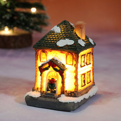 Casa Navideña en Resina - Micro Paisaje Decorativo - Image 20