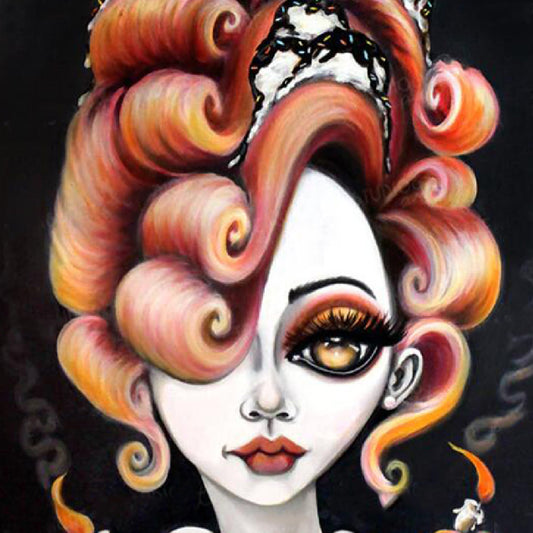 Pintura de Diamantes La Habitación de Postres de Liz Falcon
