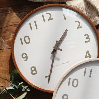 Reloj de Pared Nórdico Moderno 30cm Madera Maciza Silencioso - Image 2