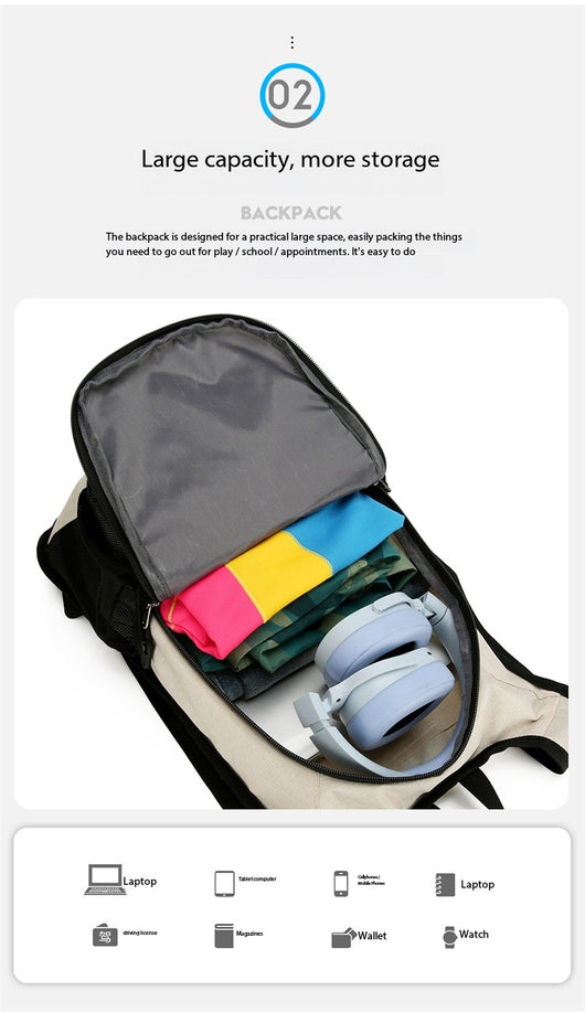 Mochila Casual AZELA Púrpura Ligera, Daypack Multicompartimento con Malla Transpirable - Image 26