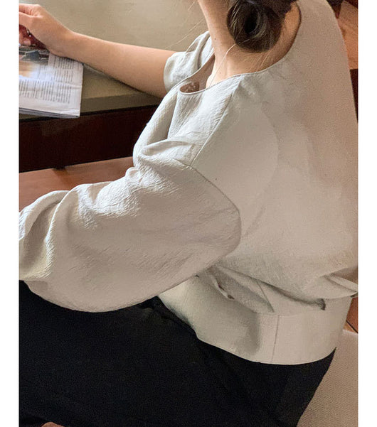 Blusa Suelta de Temperamento Simple - Versátil para Cualquier Ocasión - Image 21