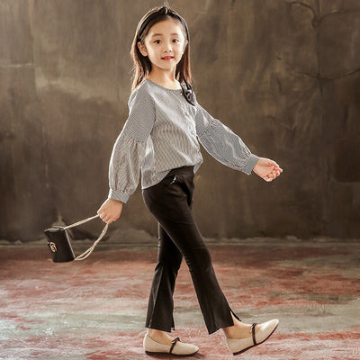 Conjuntos de Primavera para Niñas con Moños - Blusas y Pantalones - Image 6