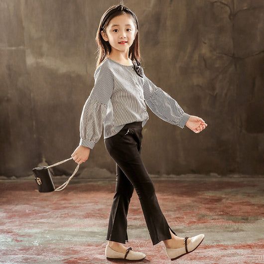 Conjuntos de Primavera para Niñas con Moños - Blusas y Pantalones - Image 6