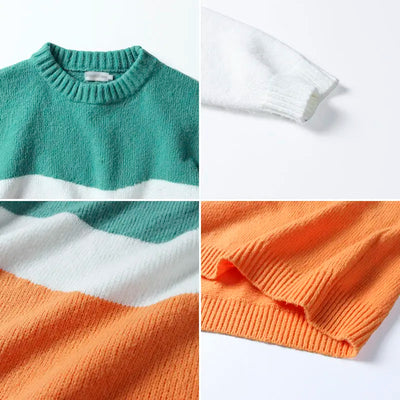 Suéter Holgado Estilo Hong Kong para Hombre - Diseño Coreano Moderno - Image 17