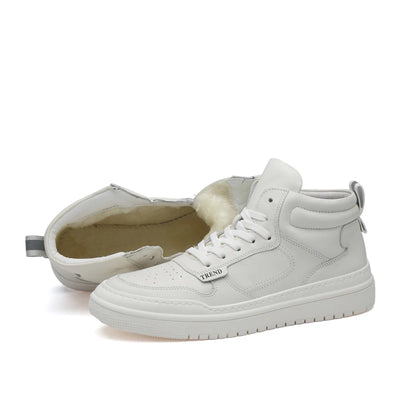 Tenis Altos de Cuero Coreanos para Hombre - Estilo Urbano Deportivo - Image 9